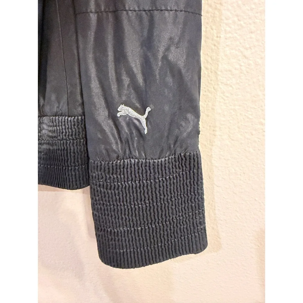 Puma Scuderia Ferrari Mens Black Lightweight Bomber Racing Jacket Size Medium